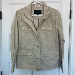 J. Crew Downtown Field Jacket, Tan, Size Small